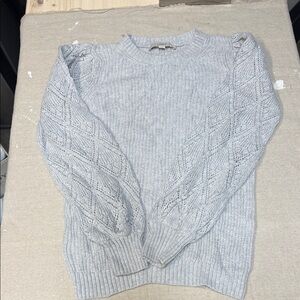 LOFT Women’s Light Gray Crewneck Sweater